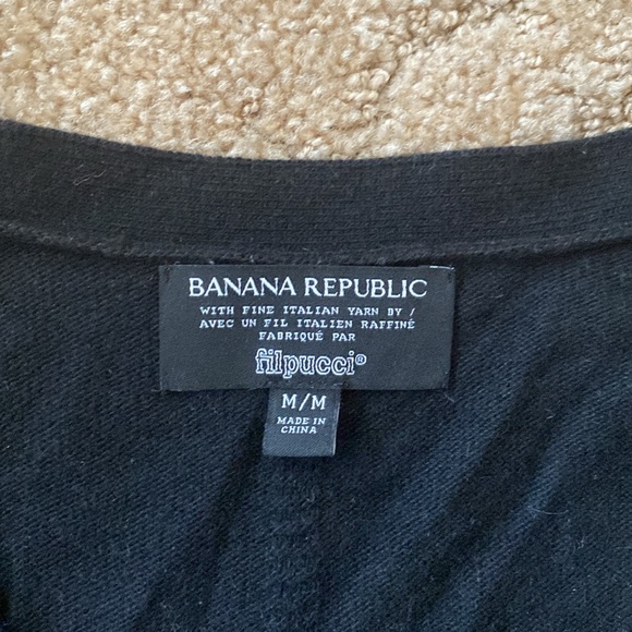 Banana Republic Italian Superloft Ruffle Cuff Cardigan- M - Picture 2 of 6